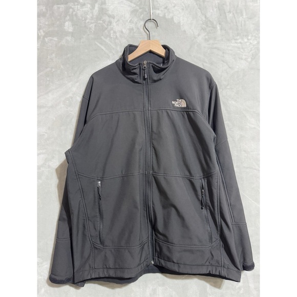 The North Face Windstopper Jacket Men's XXL Black Dark Gray Full Zip‎ Canada - Picture 1 of 10